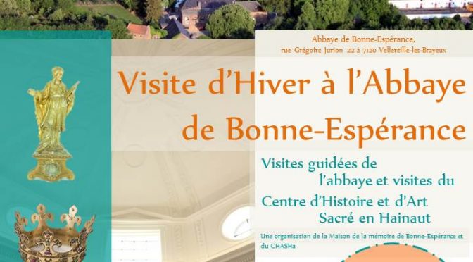 Dernière visite d’hiver de l’abbaye cet après-midi!