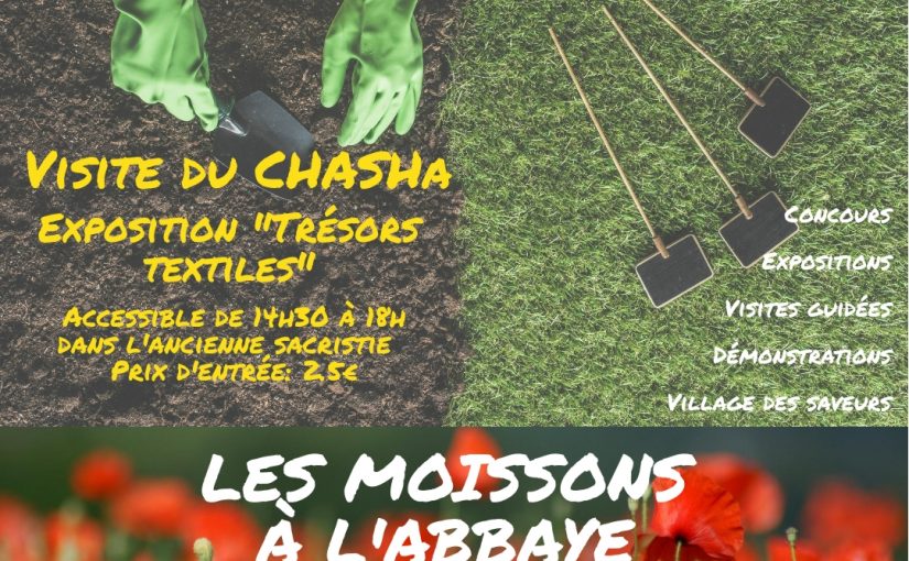 Les moissons à l’abbaye, le CHASHa y participe!