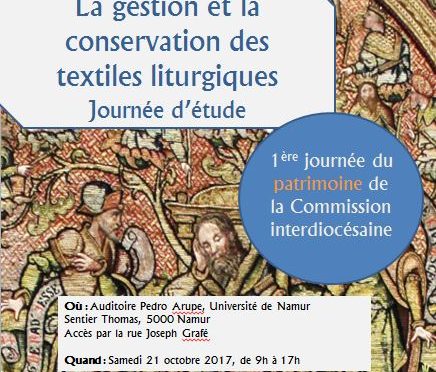 Les textiles? La Commission Interdiocésaine du Patrimoine Religieux s’y intéresse!